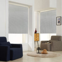 Modern Heavy Fabric Room Darkening B/O Roll Screen- Venetian
